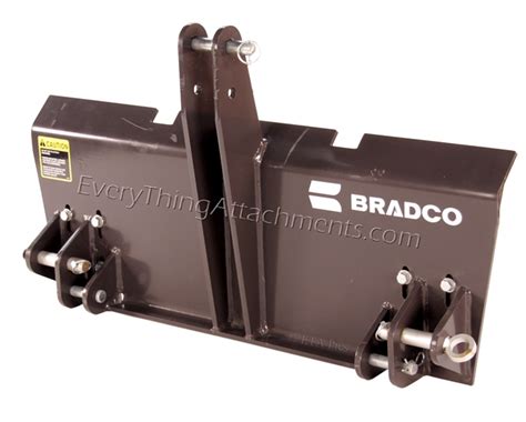 bradco 3 point to skid steer adapter|3 point skid steer attachment.